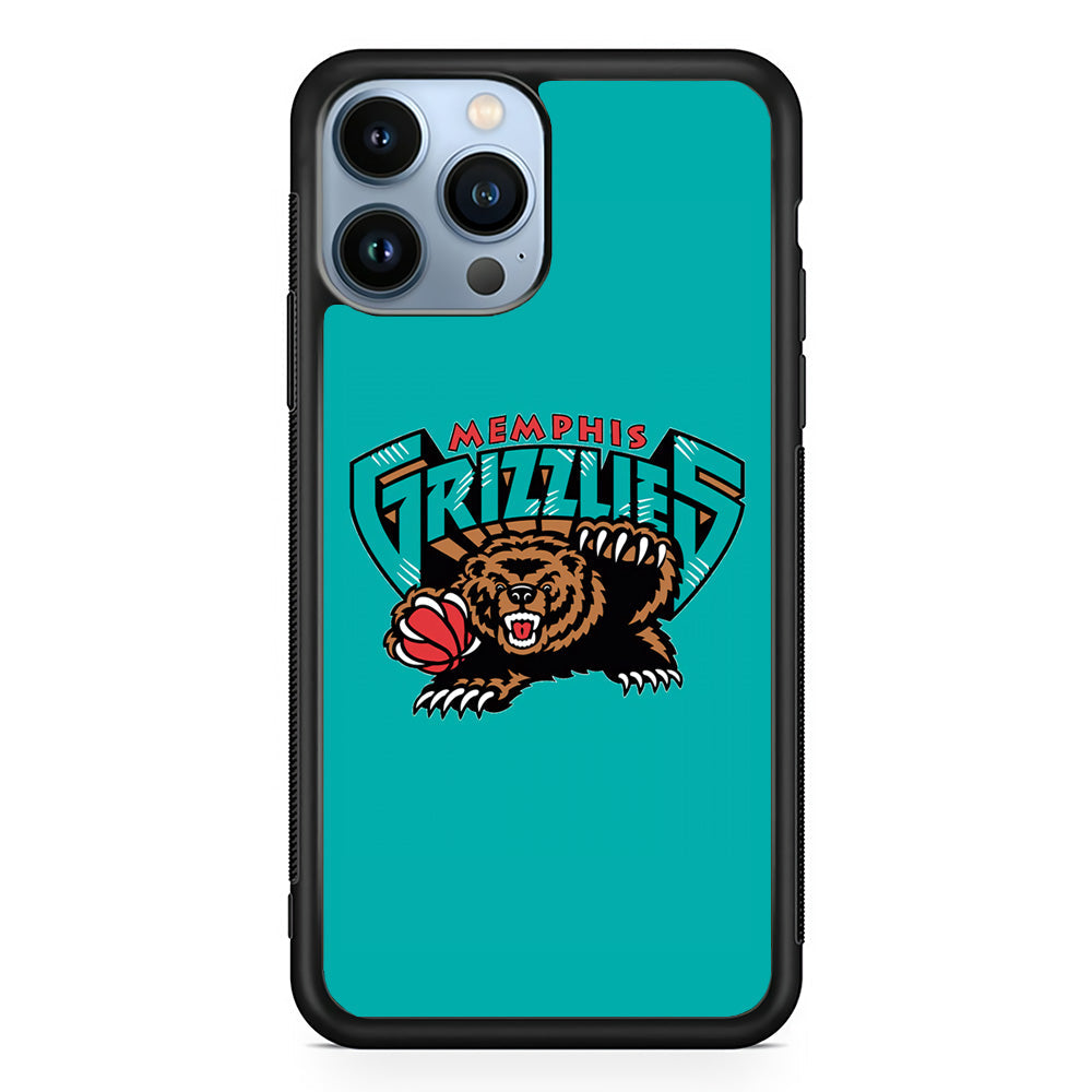 NBA Memphis Grizzlies Bear Logo iPhone 15 Pro Max Case