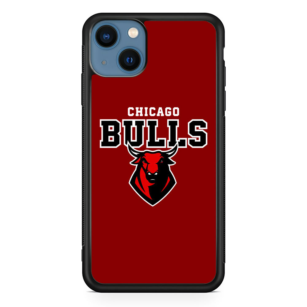 NBA Chicago Bulls Red Logo iPhone 15 Plus Case