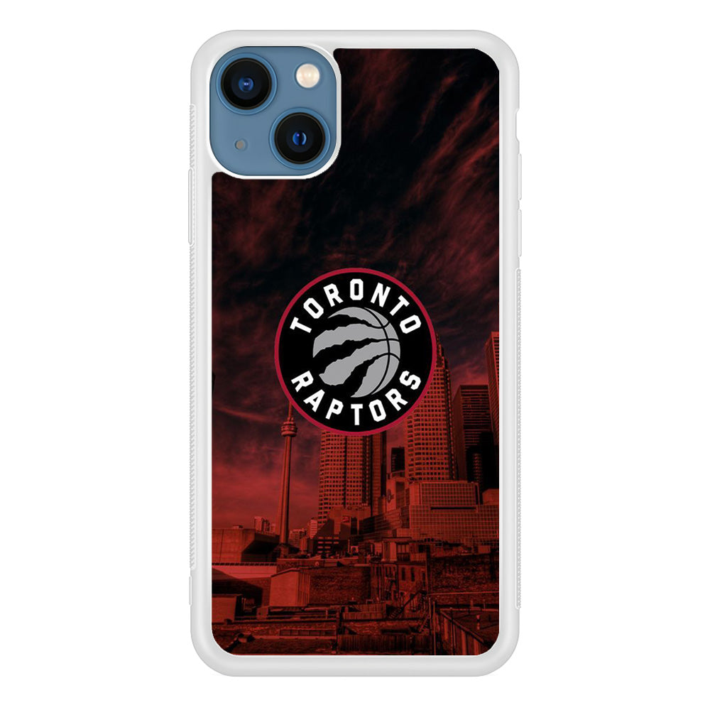 NBA Toronto Raptors Logo Sunset In The City iPhone 14 Plus Case