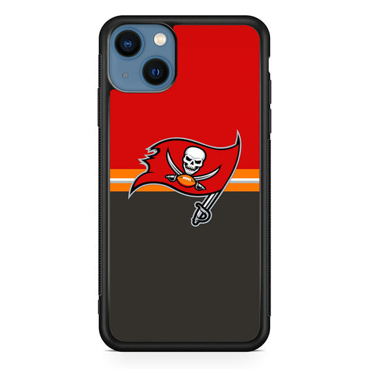 NFl Tampa Bay Buccaneers Red Grey iPhone 15 Case