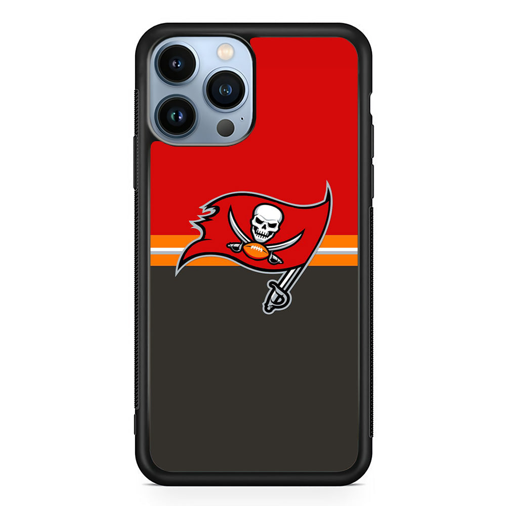 NFl Tampa Bay Buccaneers Red Grey iPhone 15 Pro Case