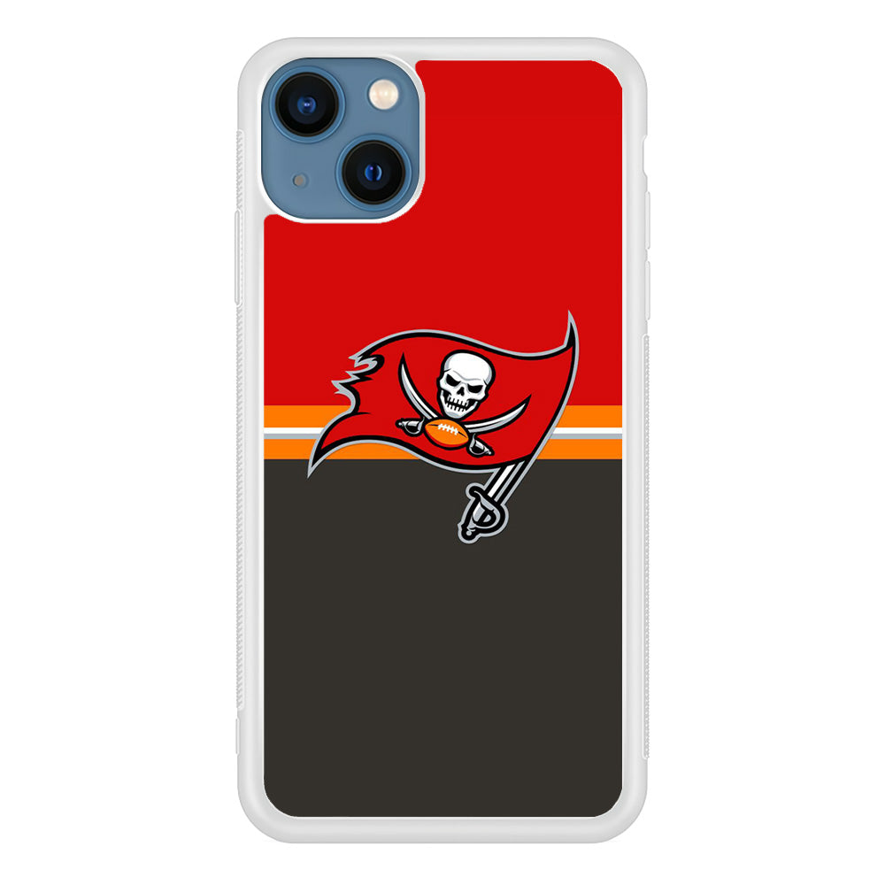 NFl Tampa Bay Buccaneers Red Grey iPhone 15 Case