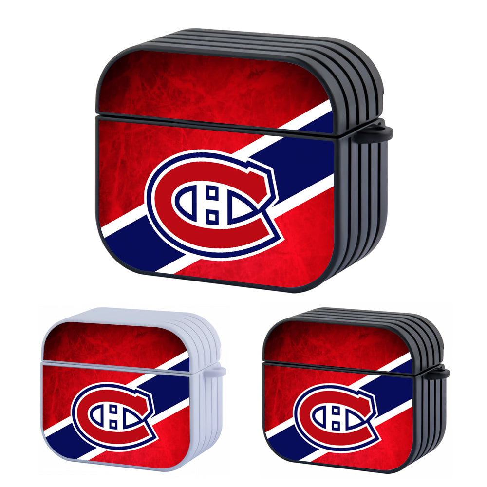 NHL Montreal Canadiens Team Hard Plastic Case Cover For Apple Airpods 3