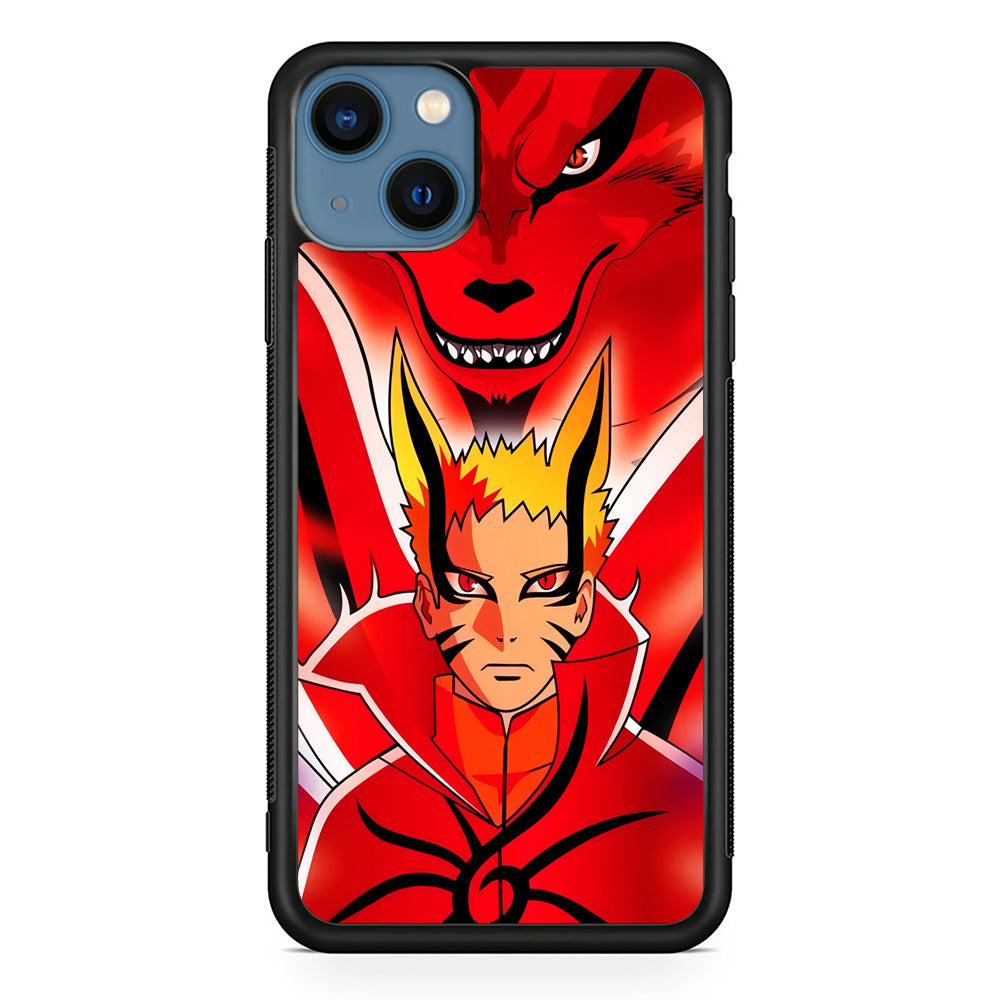 Naruto Baryon Mode x Kurama iPhone 15 Plus Case