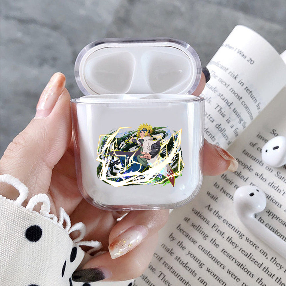 Naruto Minato Yellow Flash Protective Clear Case Cover For Apple Airpods