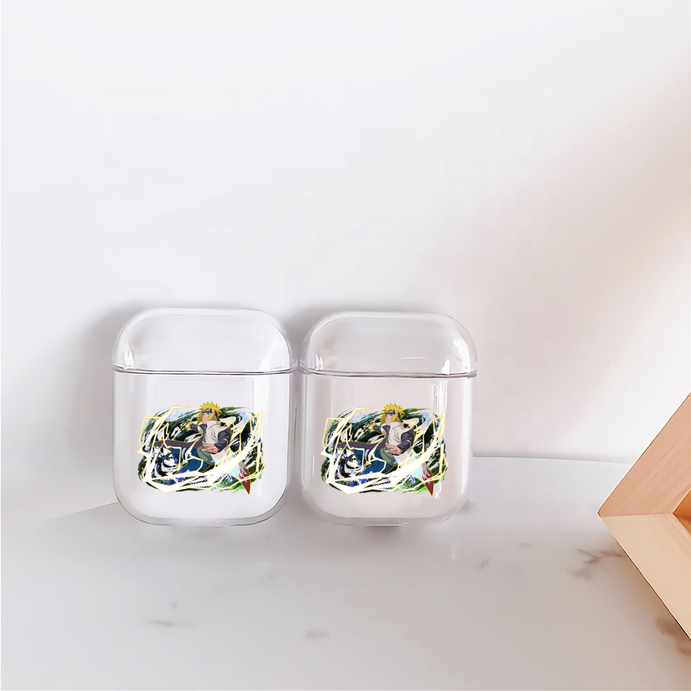 Naruto Minato Yellow Flash Protective Clear Case Cover For Apple Airpods