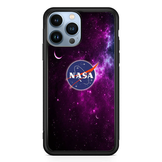 Nasa Purple Space Logo iPhone 15 Pro Case