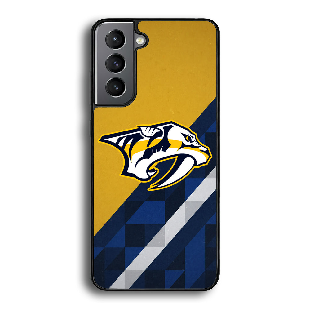 Nashville Predators Abstract Pattern Samsung Galaxy S21 Case