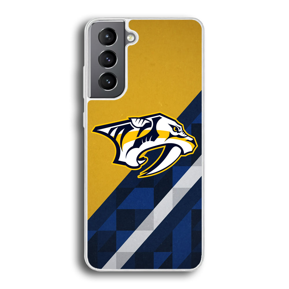Nashville Predators Abstract Pattern Samsung Galaxy S21 Case