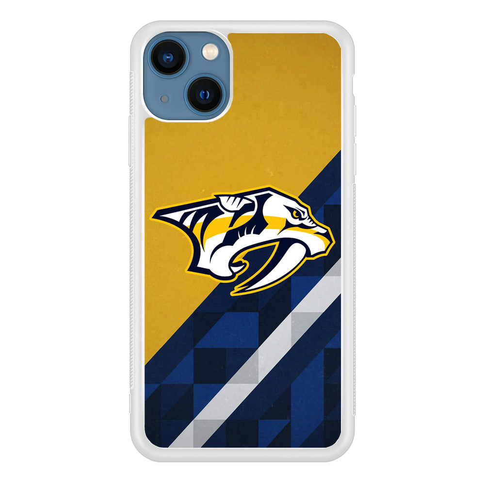 Nashville Predators Abstract Pattern iPhone 13 Case