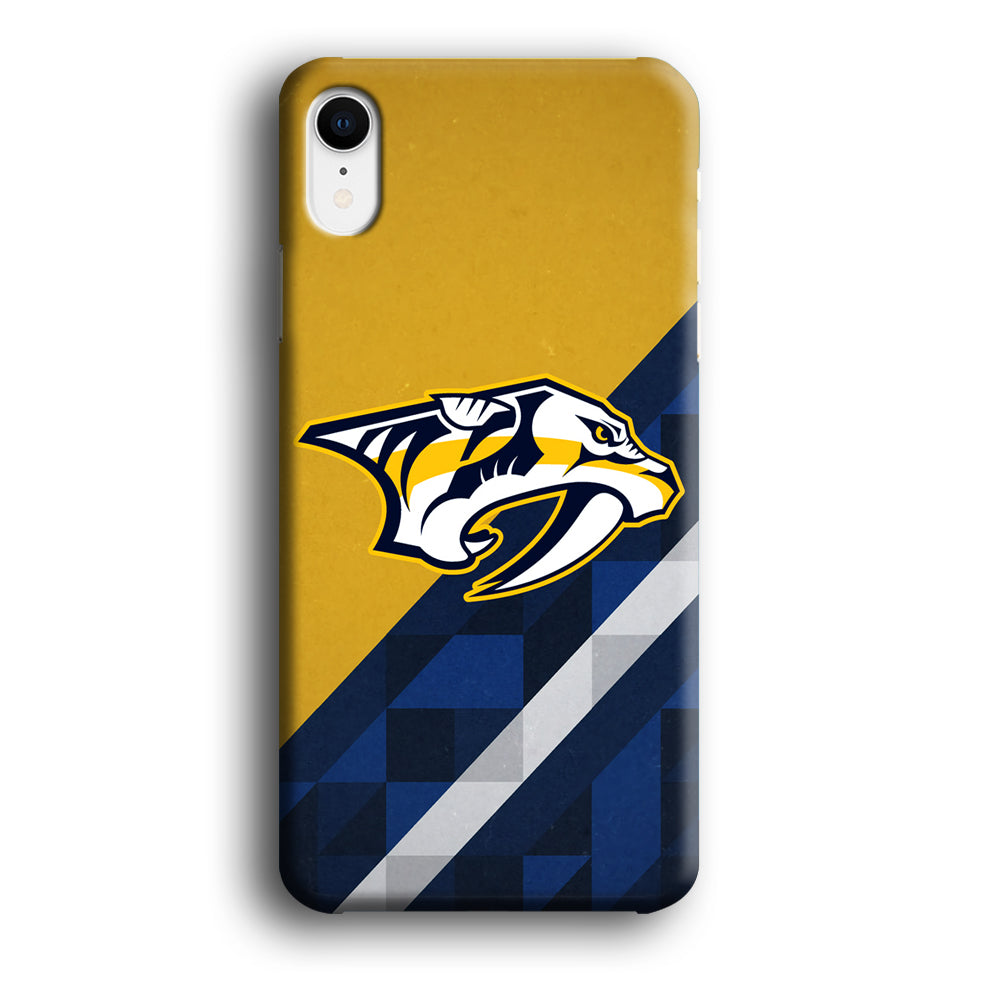 Nashville Predators Abstract Pattern iPhone XR Case