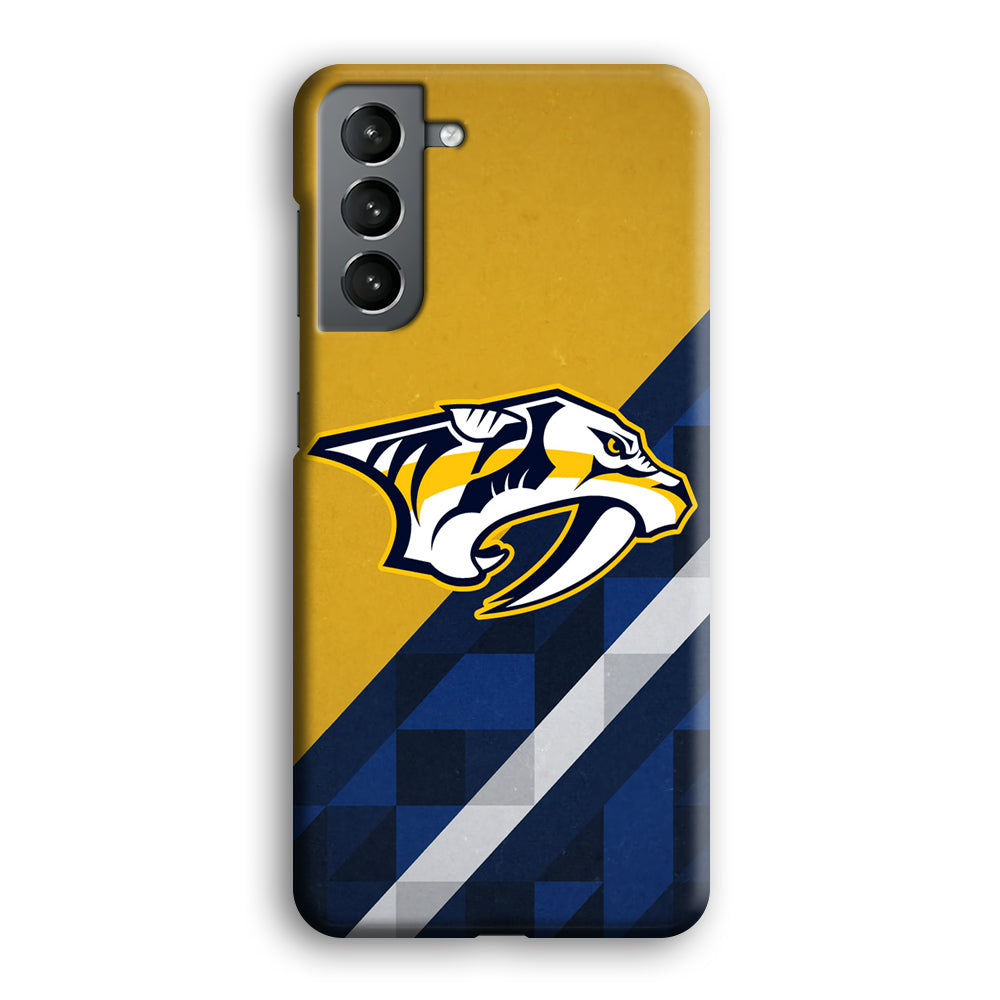 Nashville Predators Abstract Pattern Samsung Galaxy S21 Case