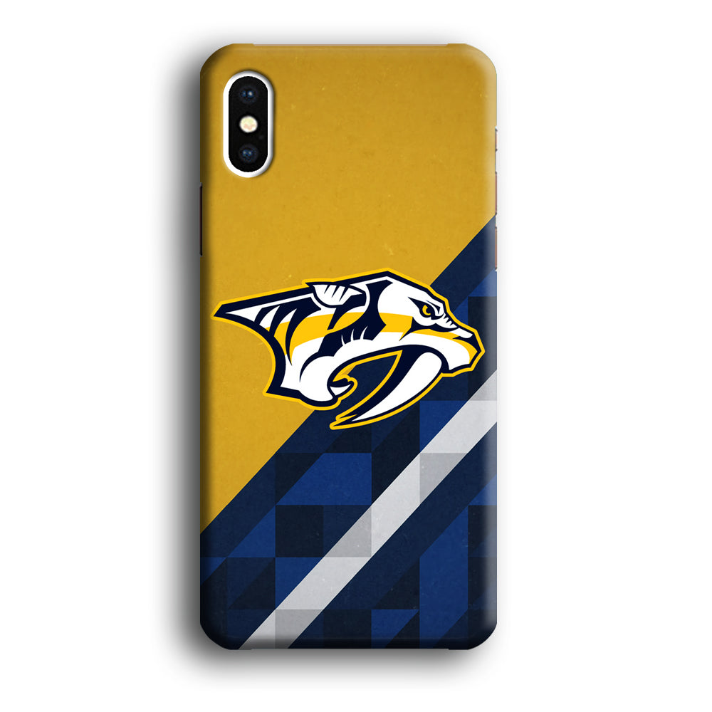 Nashville Predators Abstract Pattern iPhone X Case