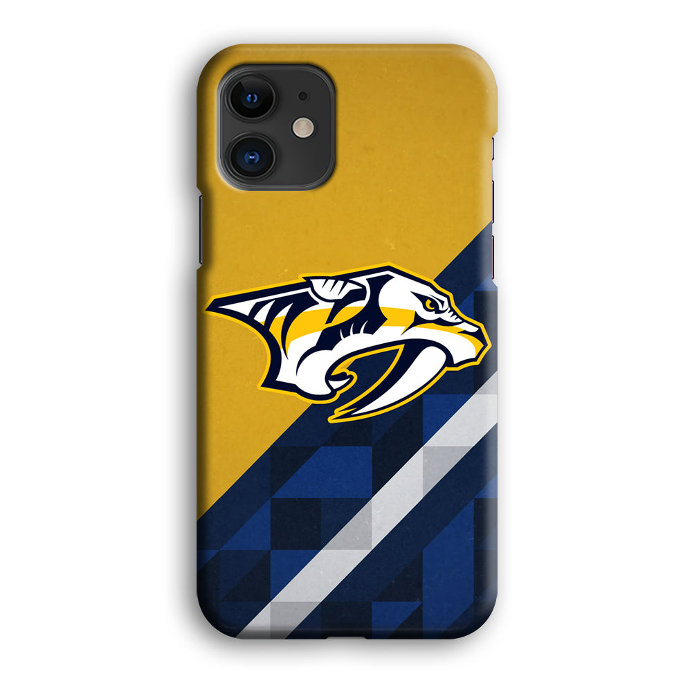 Nashville Predators Abstract Pattern iPhone 12 Case