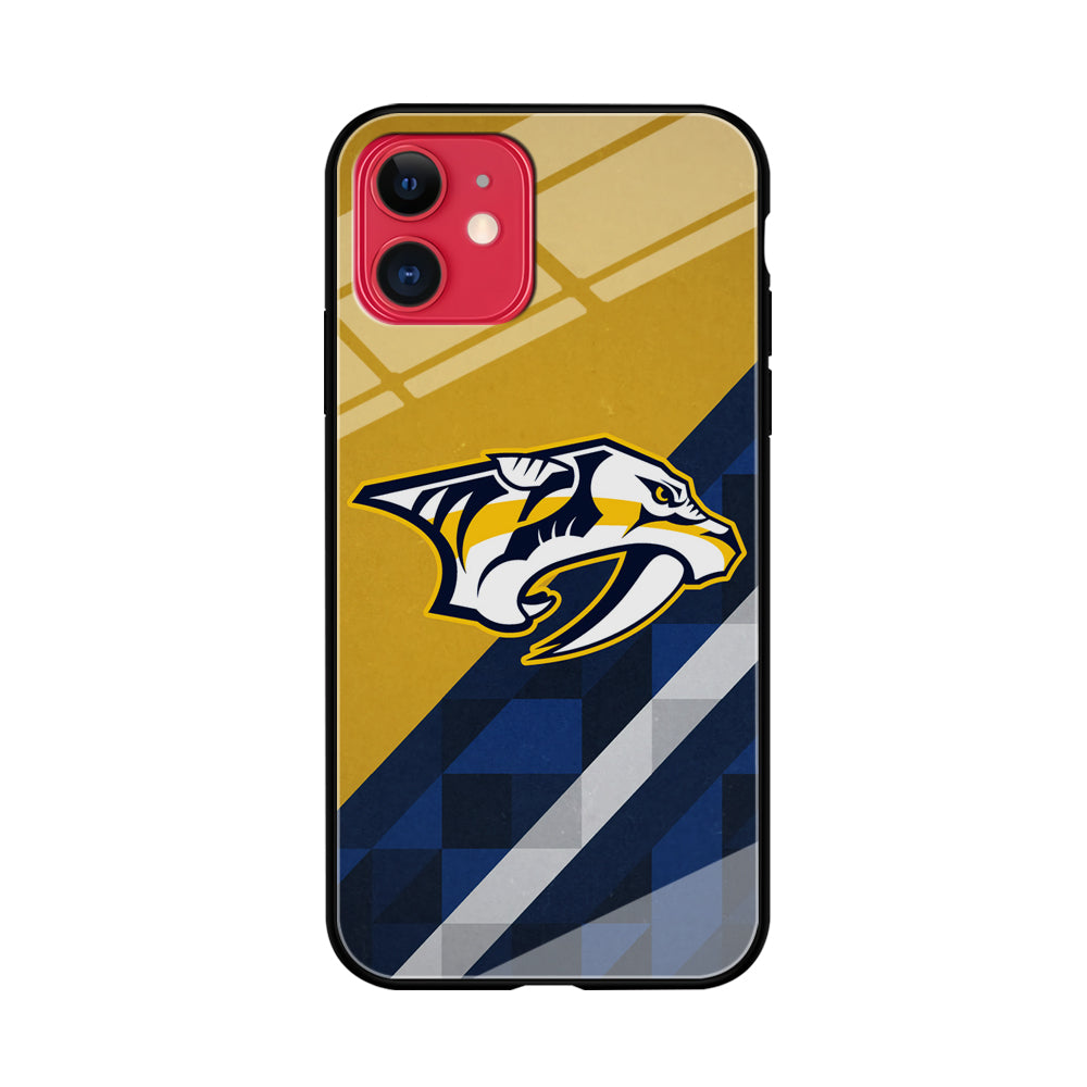 Nashville Predators Abstract Pattern iPhone 11 Case
