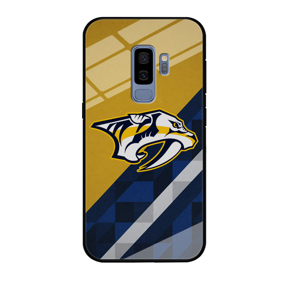 Nashville Predators Abstract Pattern Samsung Galaxy S9 Plus Case