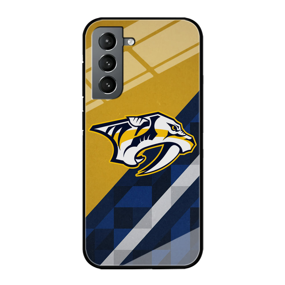 Nashville Predators Abstract Pattern Samsung Galaxy S21 Case