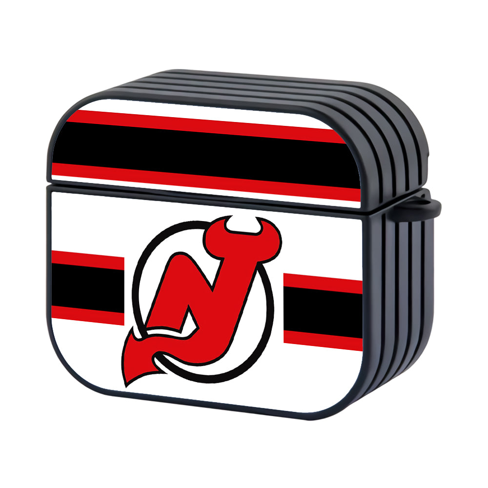 New Jersey Devils Team Hard Plastic Case Cover For Apple Airpods 3 - Ezzystore