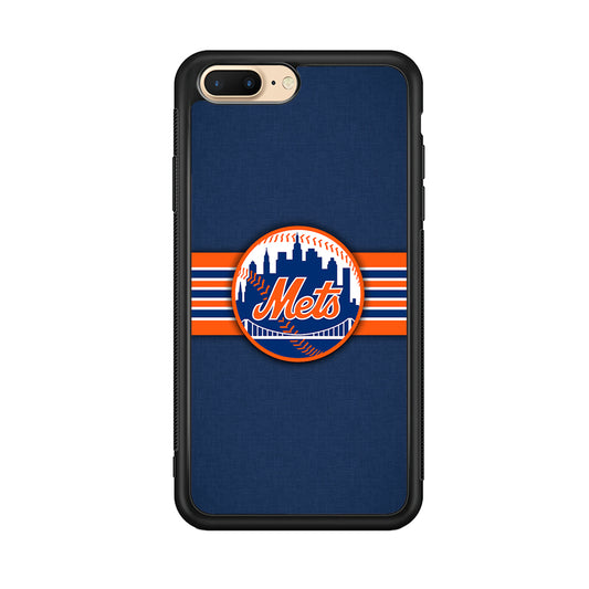 New Mets Stripe And Logo iPhone 8 Plus Case