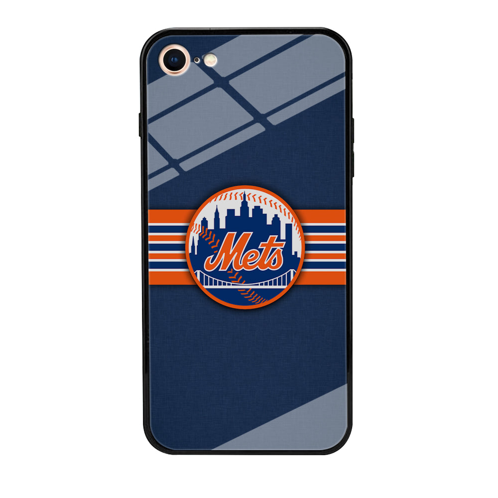 New Mets Stripe And Logo iPhone 7 Case