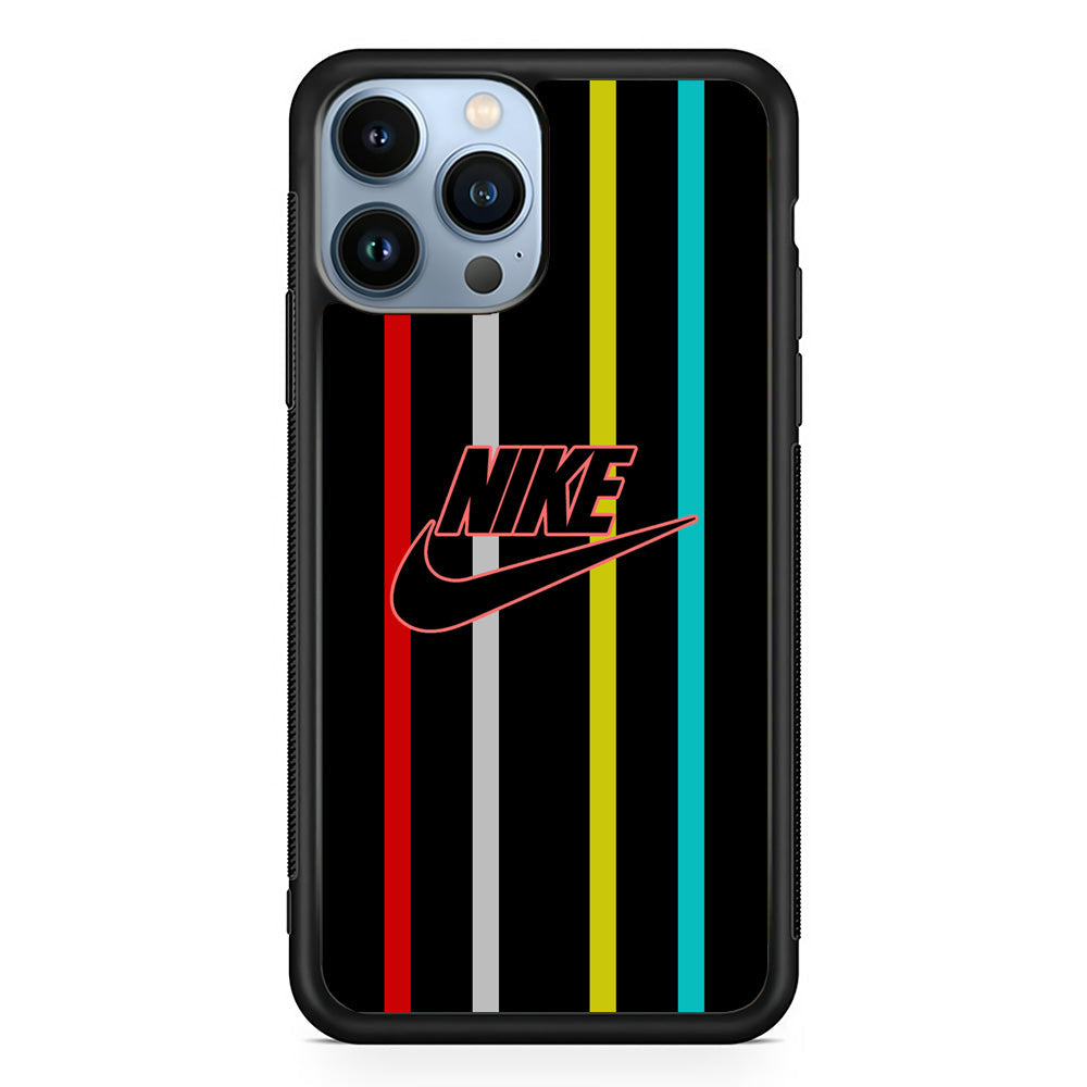 Nike Stripe Four Colour iPhone 15 Pro Case