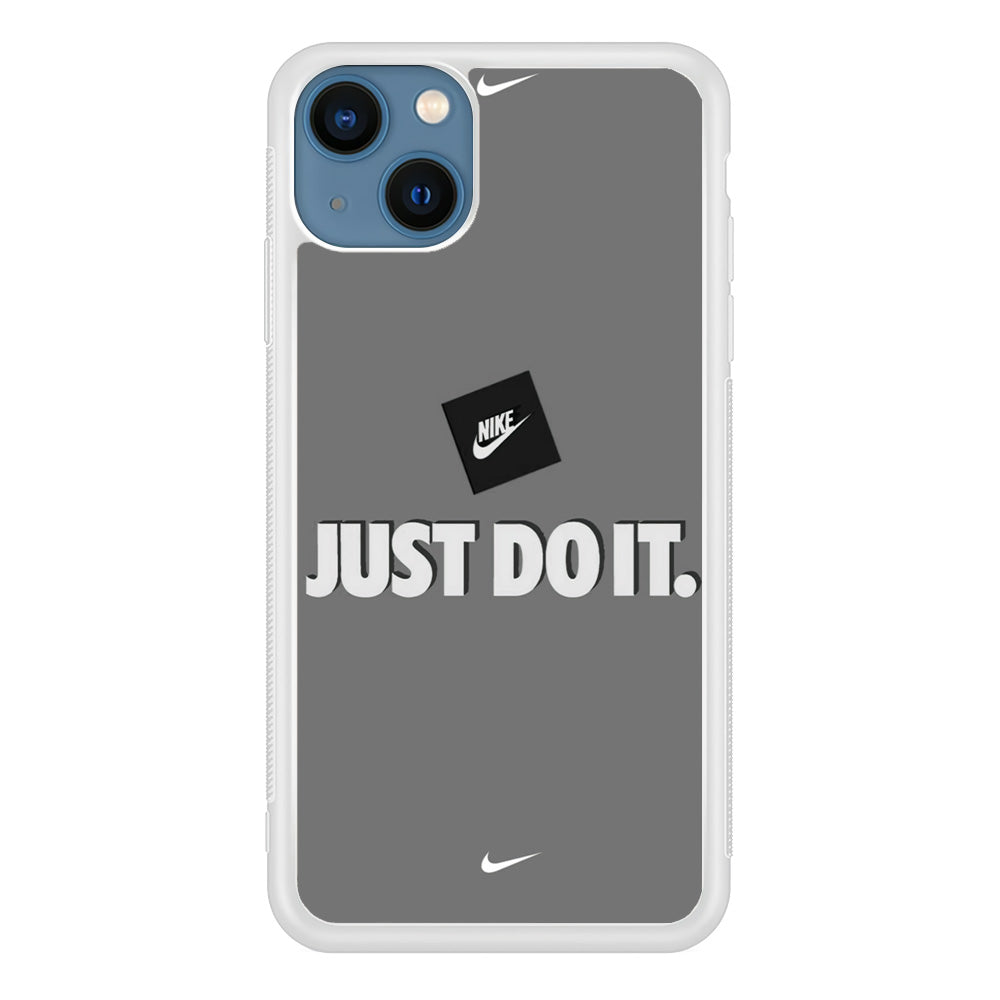 Nike Word Grey iPhone 15 Case