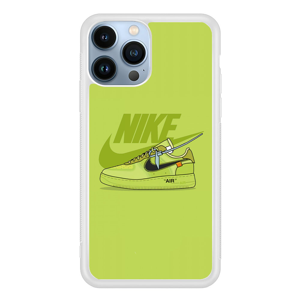 Nike Air Lime Green iPhone 14 Pro Case