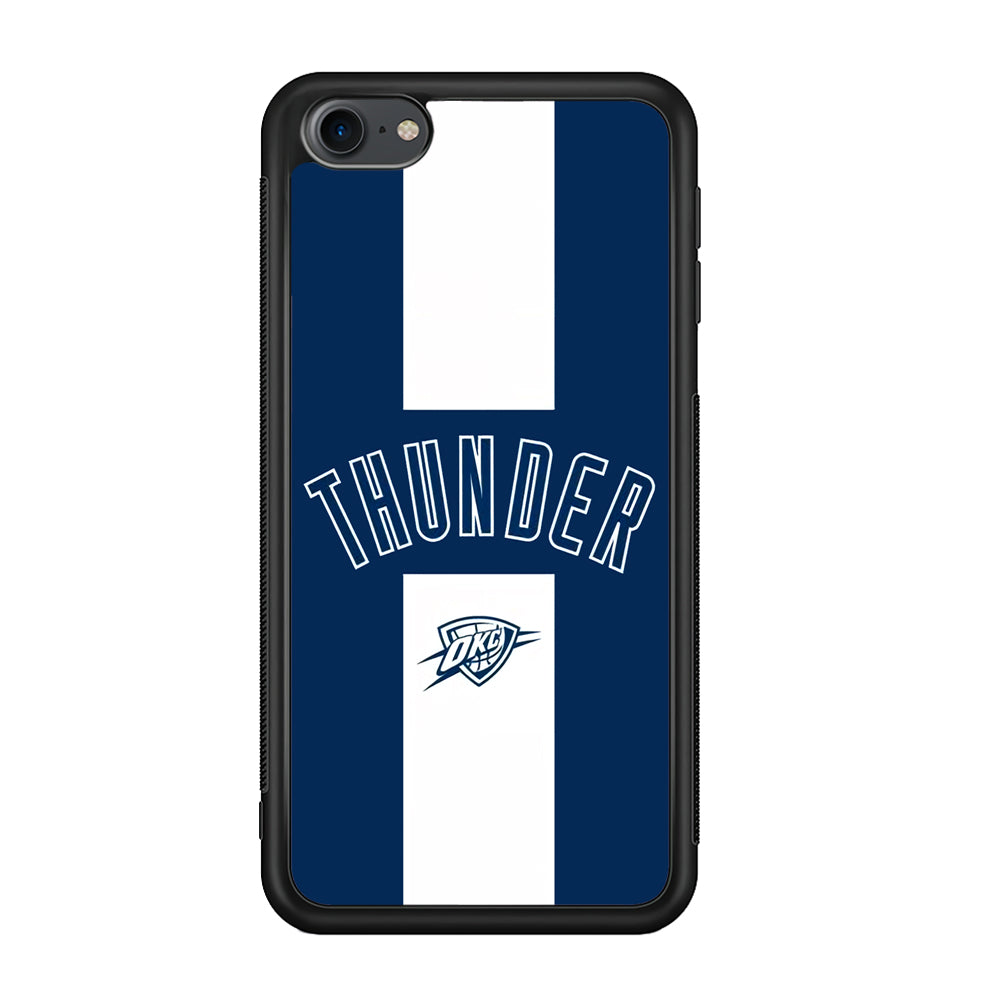 Oklahoma City Thunder Stripe White iPod Touch 6 Case