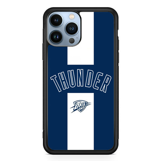 Oklahoma City Thunder Stripe White iPhone 13 Pro Case
