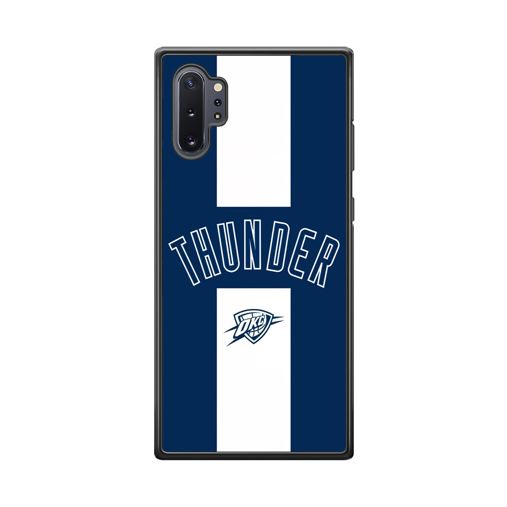 Oklahoma City Thunder Stripe White Samsung Galaxy Note 10 Plus Case