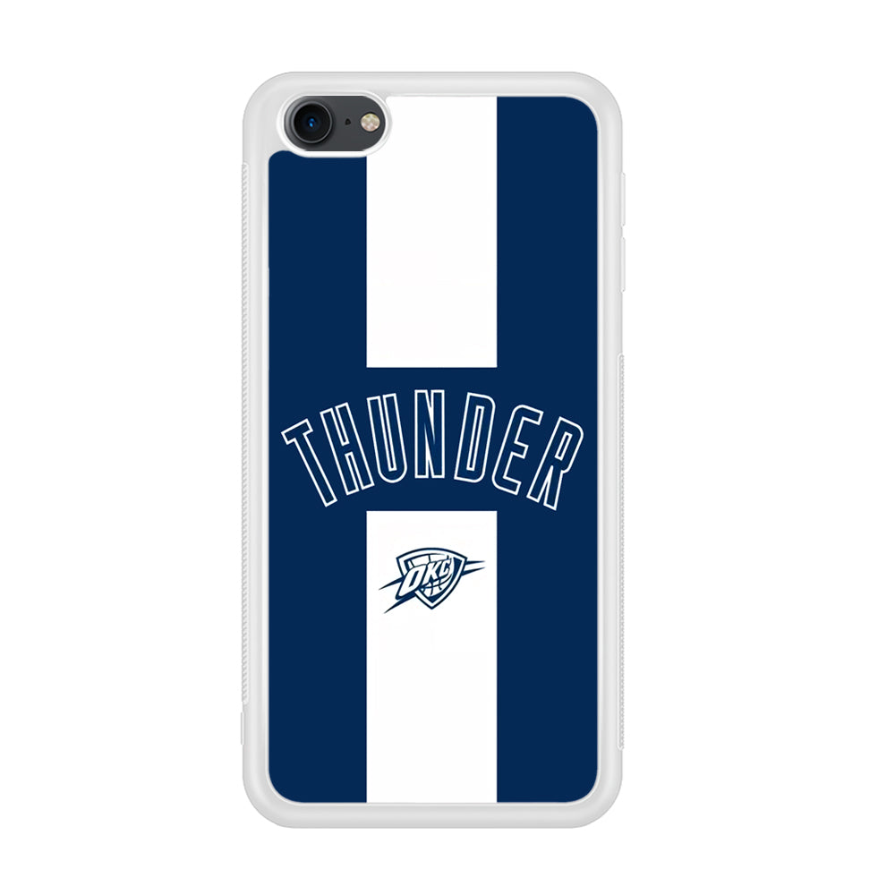 Oklahoma City Thunder Stripe White iPod Touch 6 Case