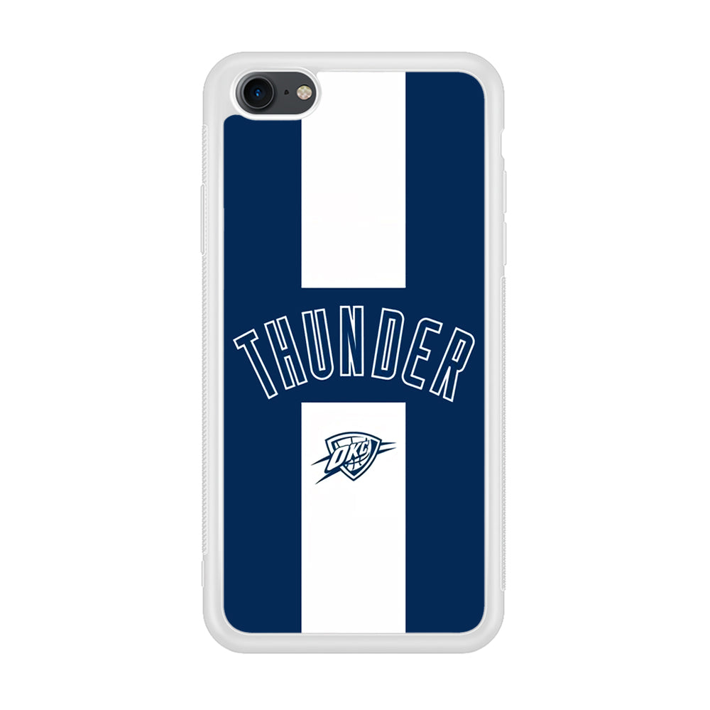 Oklahoma City Thunder Stripe White iPhone 7 Case