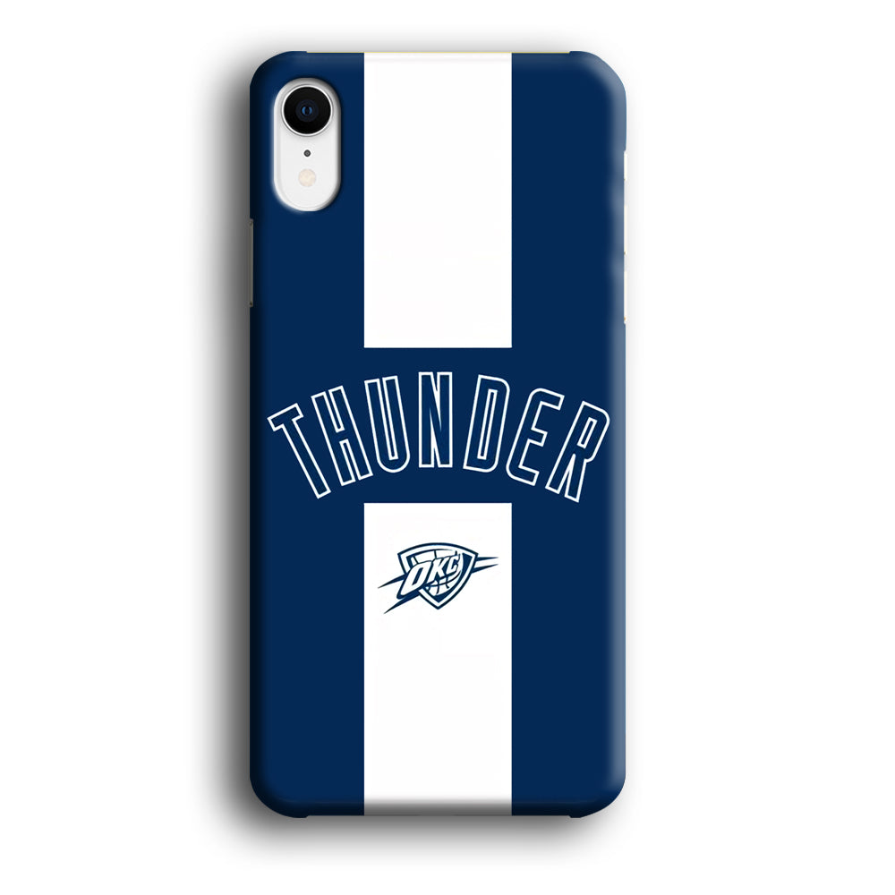 Oklahoma City Thunder Stripe White iPhone XR Case