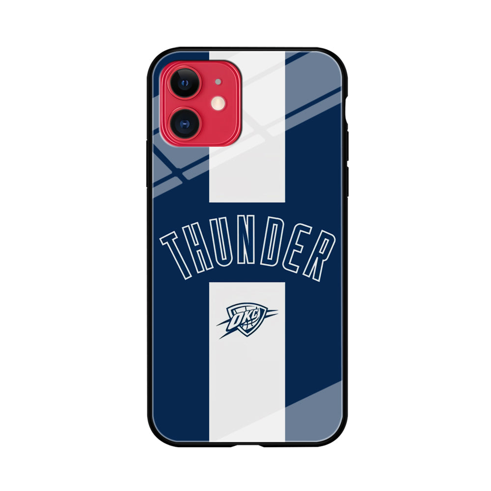 Oklahoma City Thunder Stripe White iPhone 11 Case