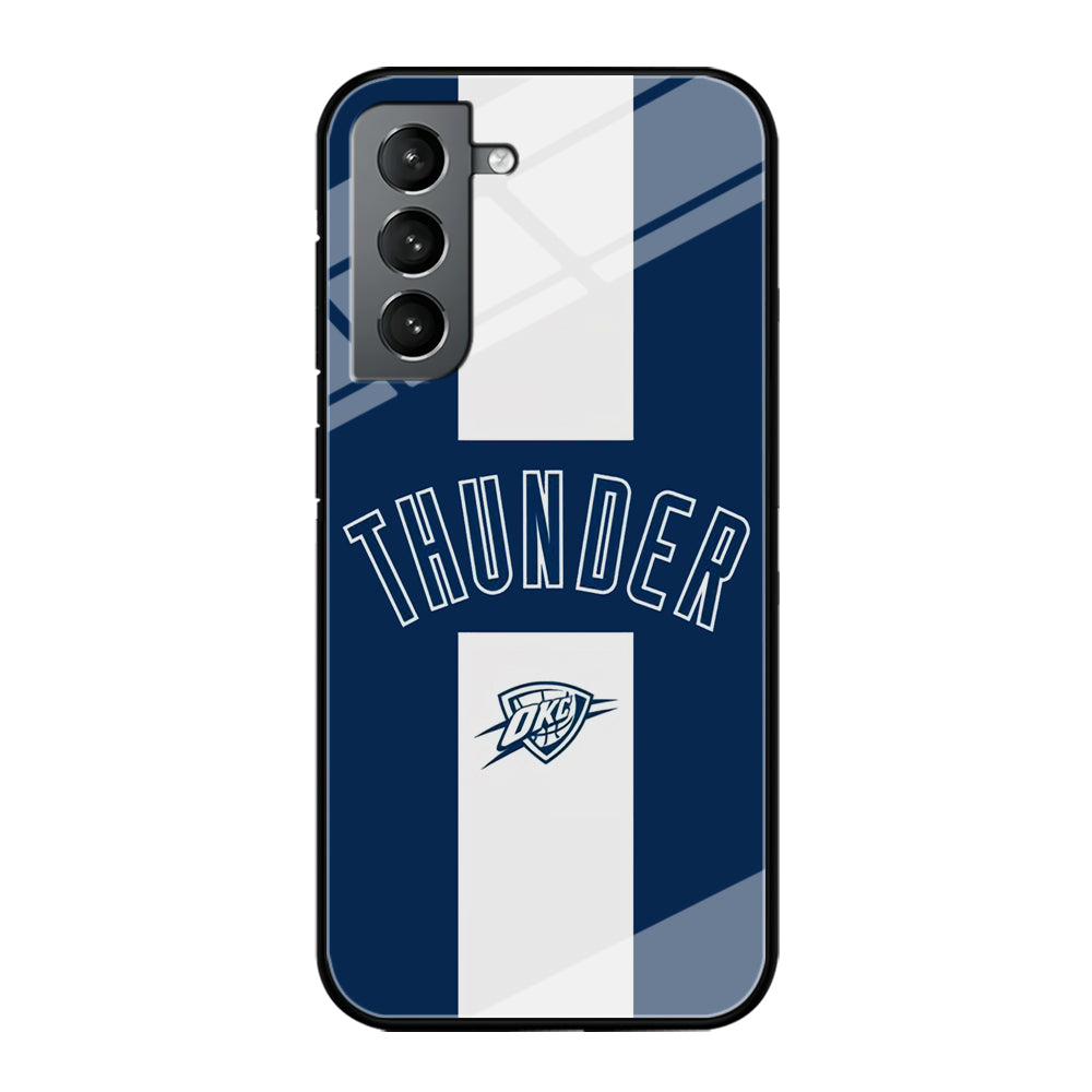 Oklahoma City Thunder Stripe White Samsung Galaxy S21 Case