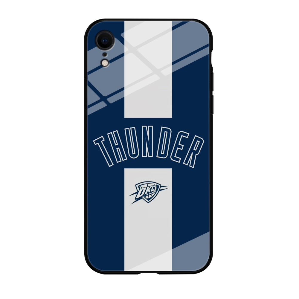 Oklahoma City Thunder Stripe White iPhone XR Case