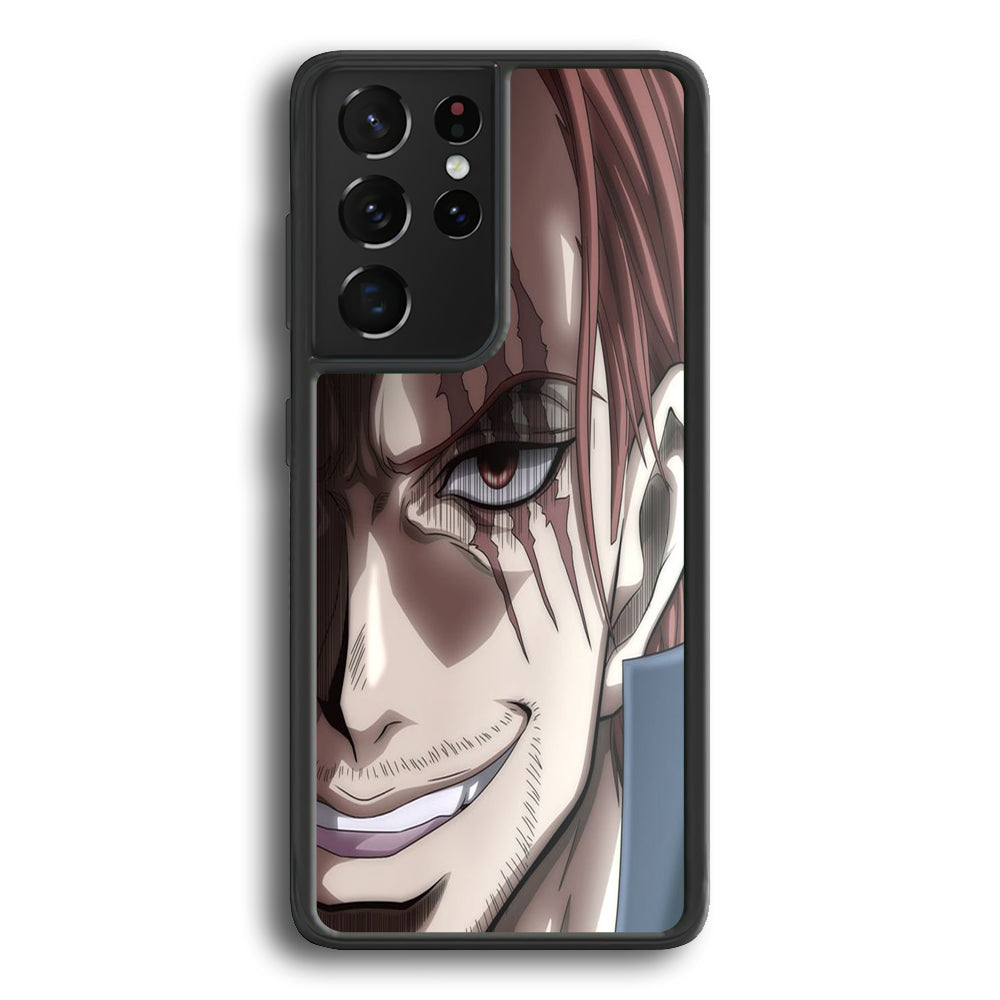 One Piece Shanks Close Up Face Samsung Galaxy S24 Ultra Case - Ezzystore