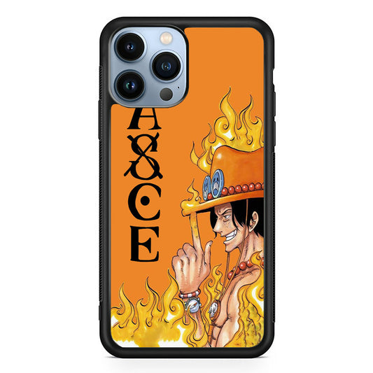 One Piece Ace Orange Tatto iPhone 15 Pro Case
