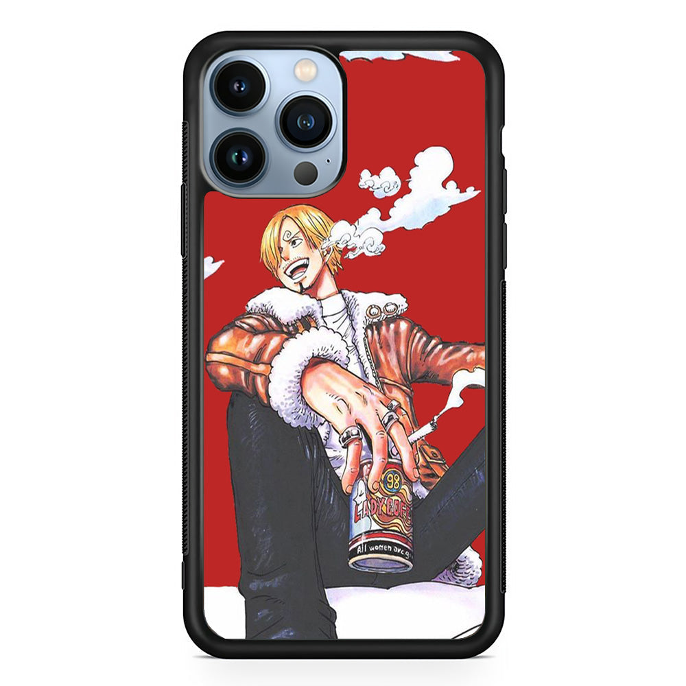 One Piece Sanji Smoker iPhone 15 Pro Case