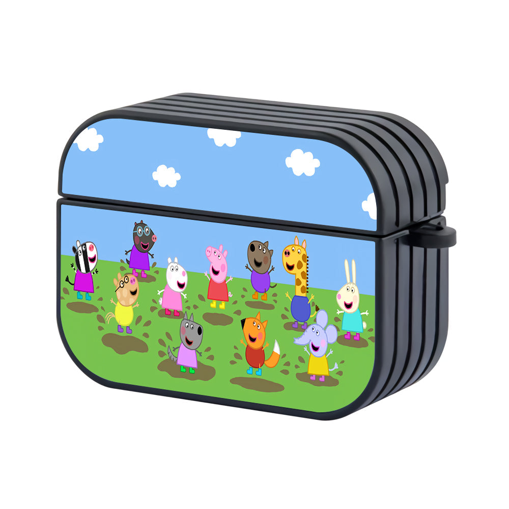 Peppa Pig's friends Hard Plastic Case Cover For Apple Airpods Pro 2 - Ezzystore