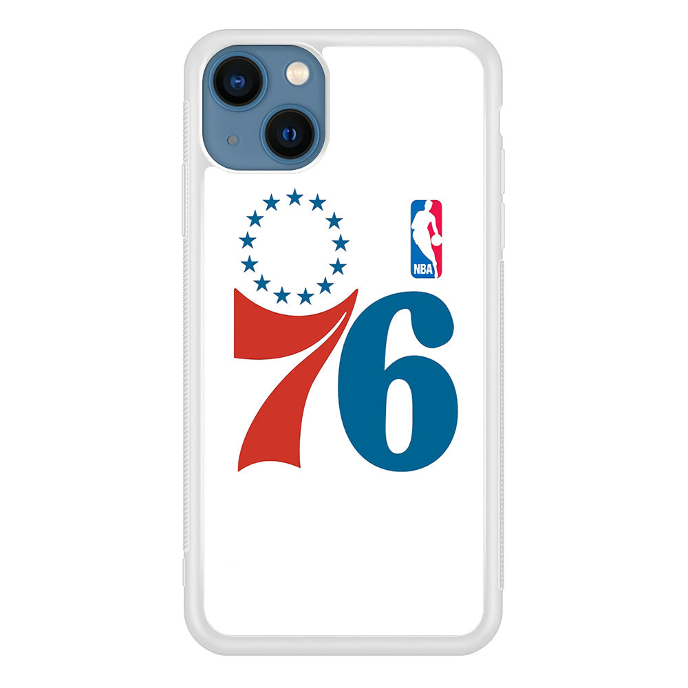 Philadelphia 76ers White iPhone 15 Plus Case