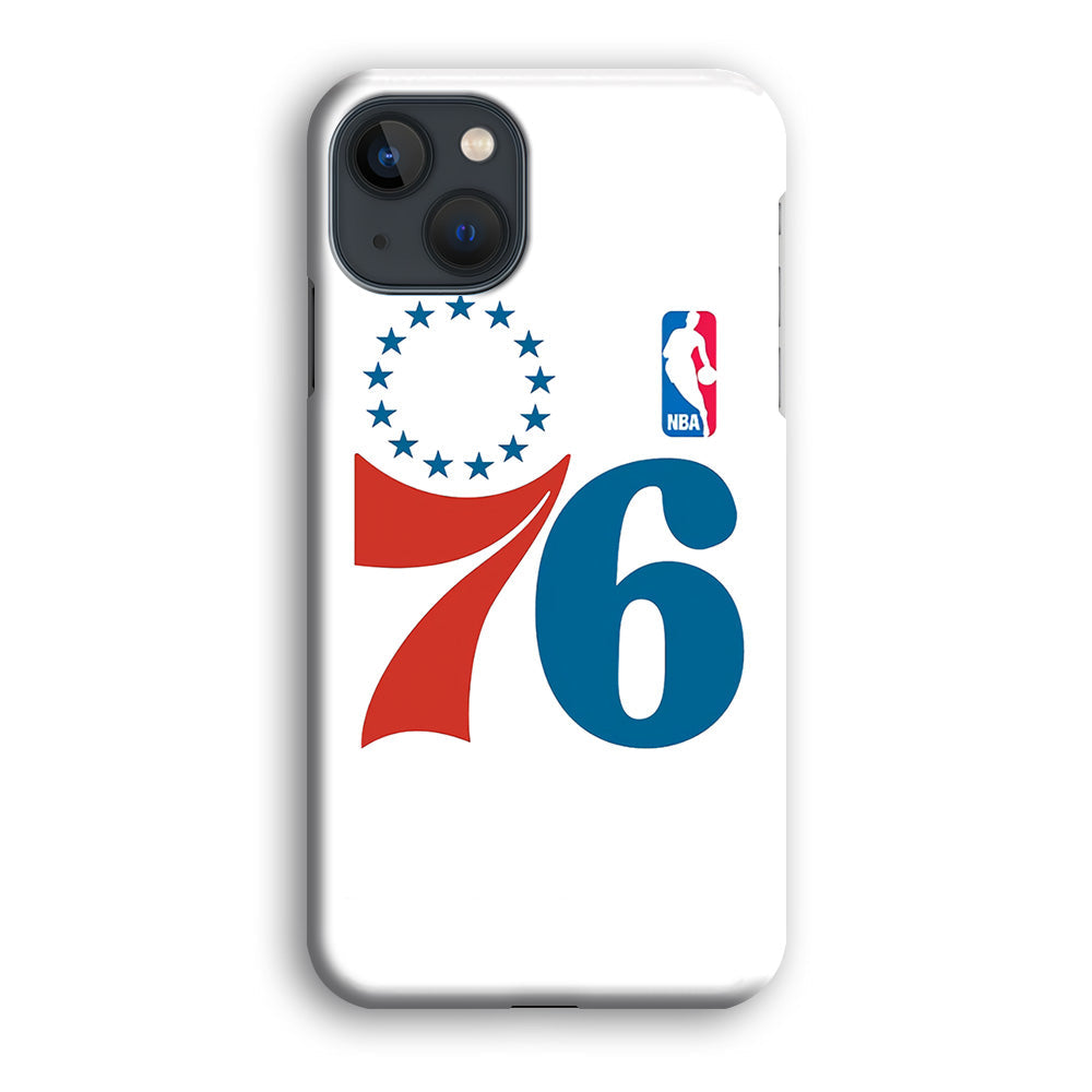 Philadelphia 76ers White iPhone 15 Plus Case