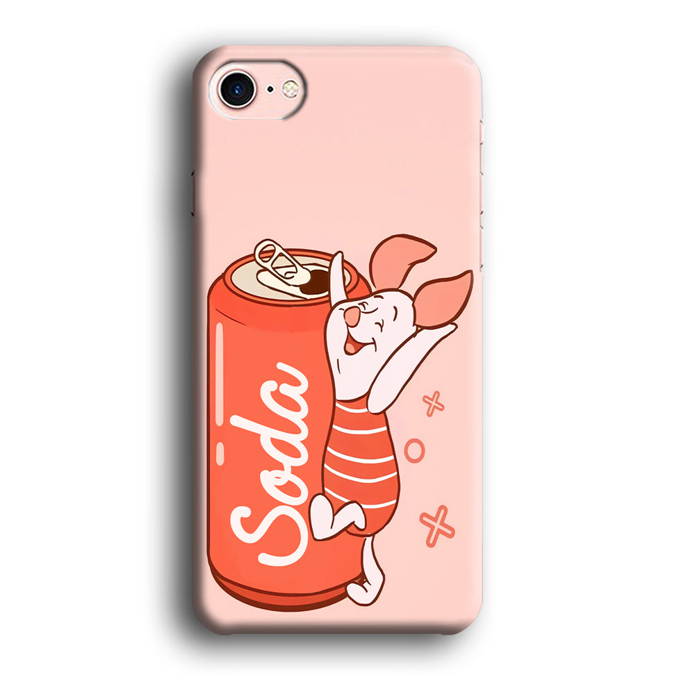 Piglet Winnie The Pooh Favorite Sodas iPhone 8 Case
