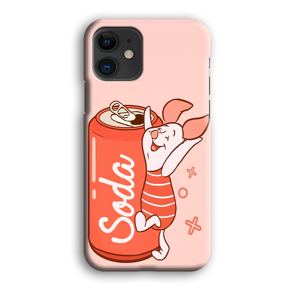 Piglet Winnie The Pooh Favorite Sodas iPhone 12 Case