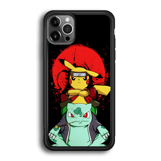 Pikachu Cosplay Naruto And Gamabunta iPhone 12 Pro Case
