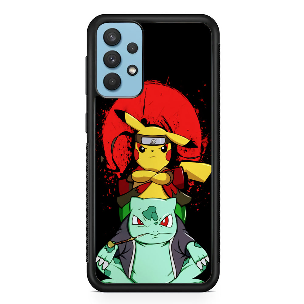 Pikachu Cosplay Naruto And Gamabunta Samsung Galaxy A32 Case