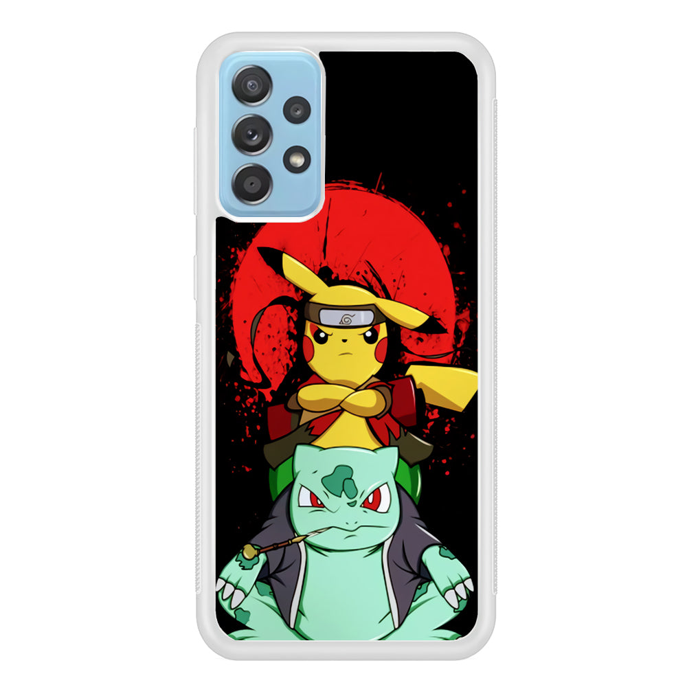 Pikachu Cosplay Naruto And Gamabunta Samsung Galaxy A52 Case