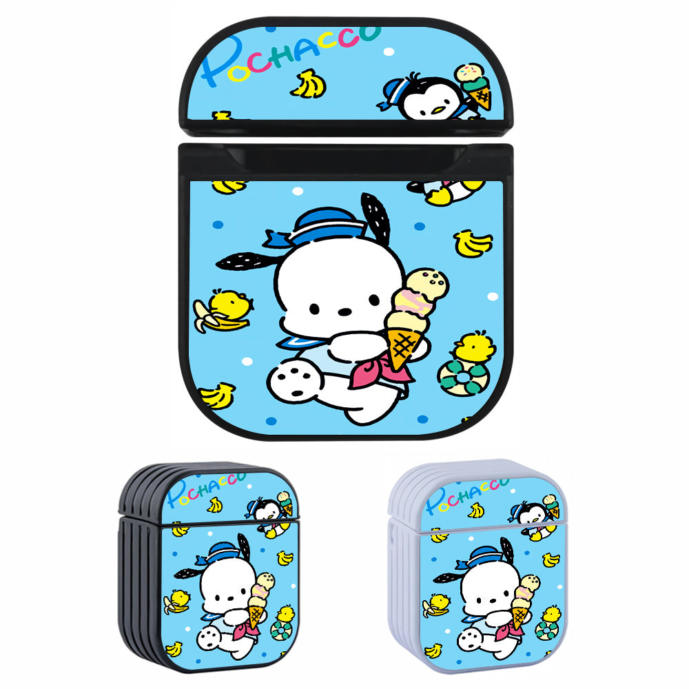 Pochacco Ice Cream Favorite Hard Plastic Case Cover For Apple Airpods