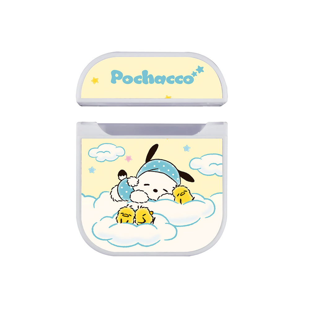 Pochacco Was Sleeping Hard Plastic Case Cover For Apple Airpods