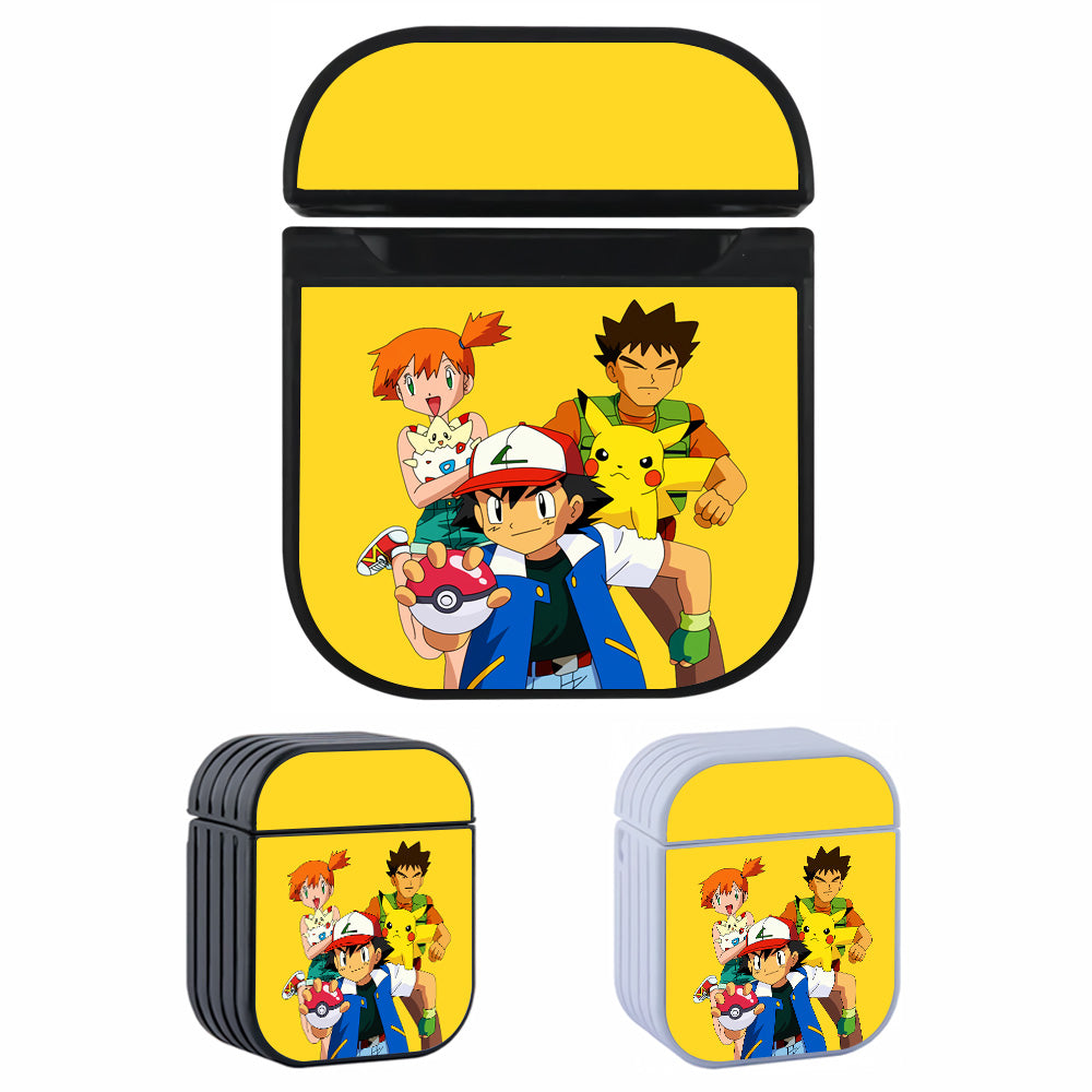 Pokemon Ash Ketchum Team Hard Plastic Case Cover For Apple Airpods
